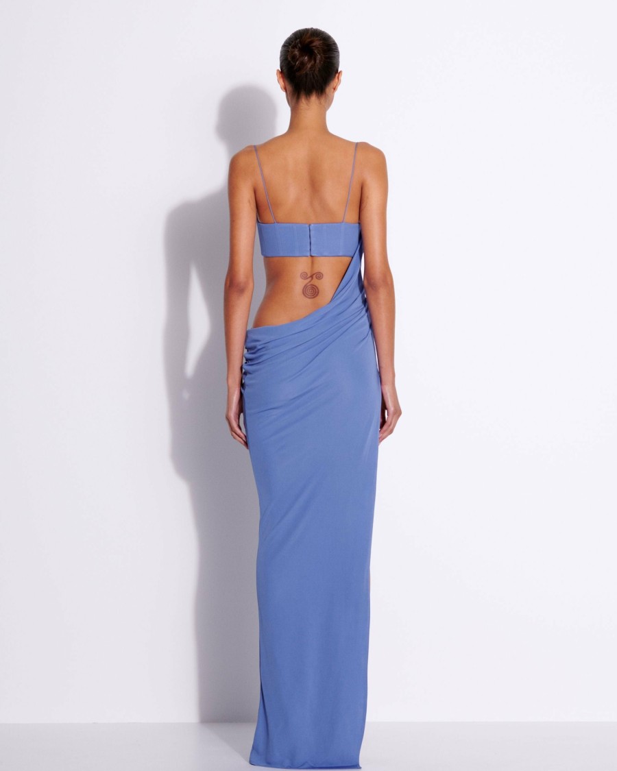 Best Asymmetrical Drape Column In Viscose Jersey Gowns