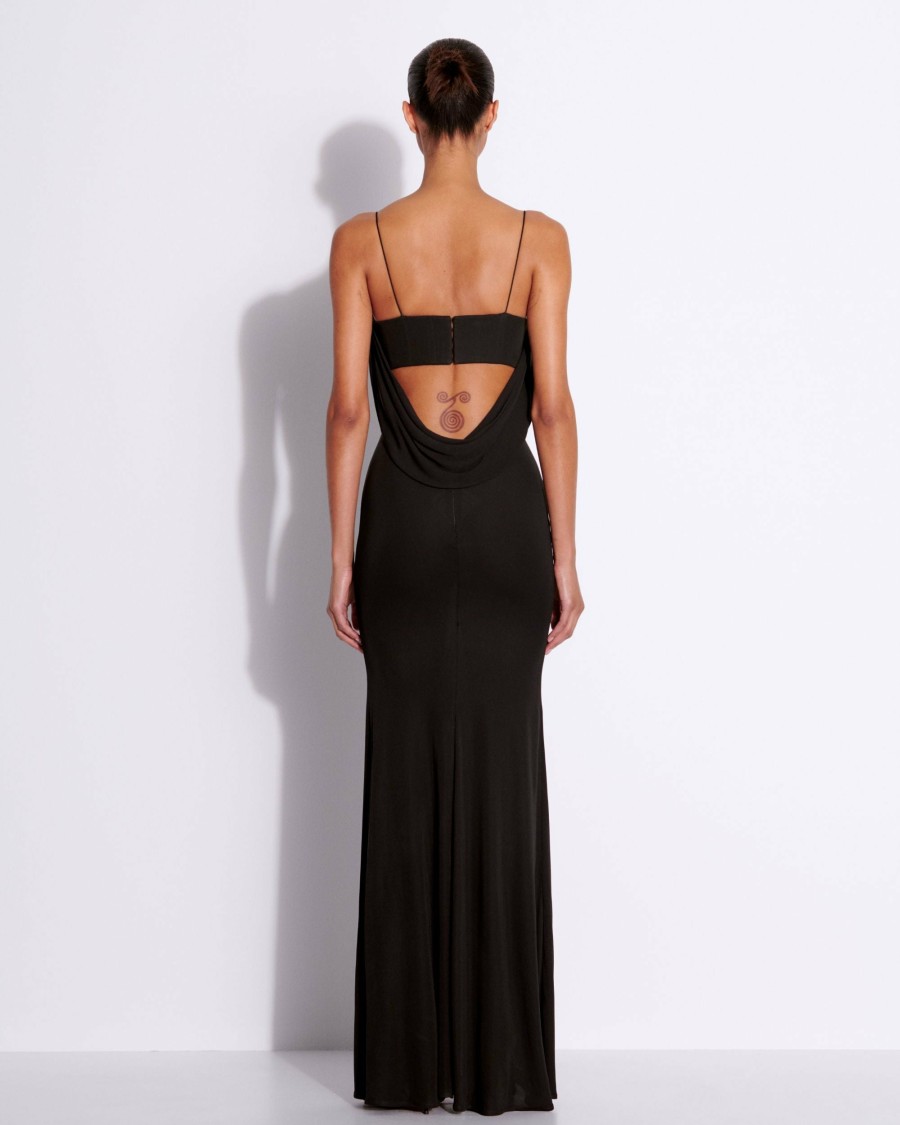 Best Cut Out Drape Gown In Viscose Jersey Gowns