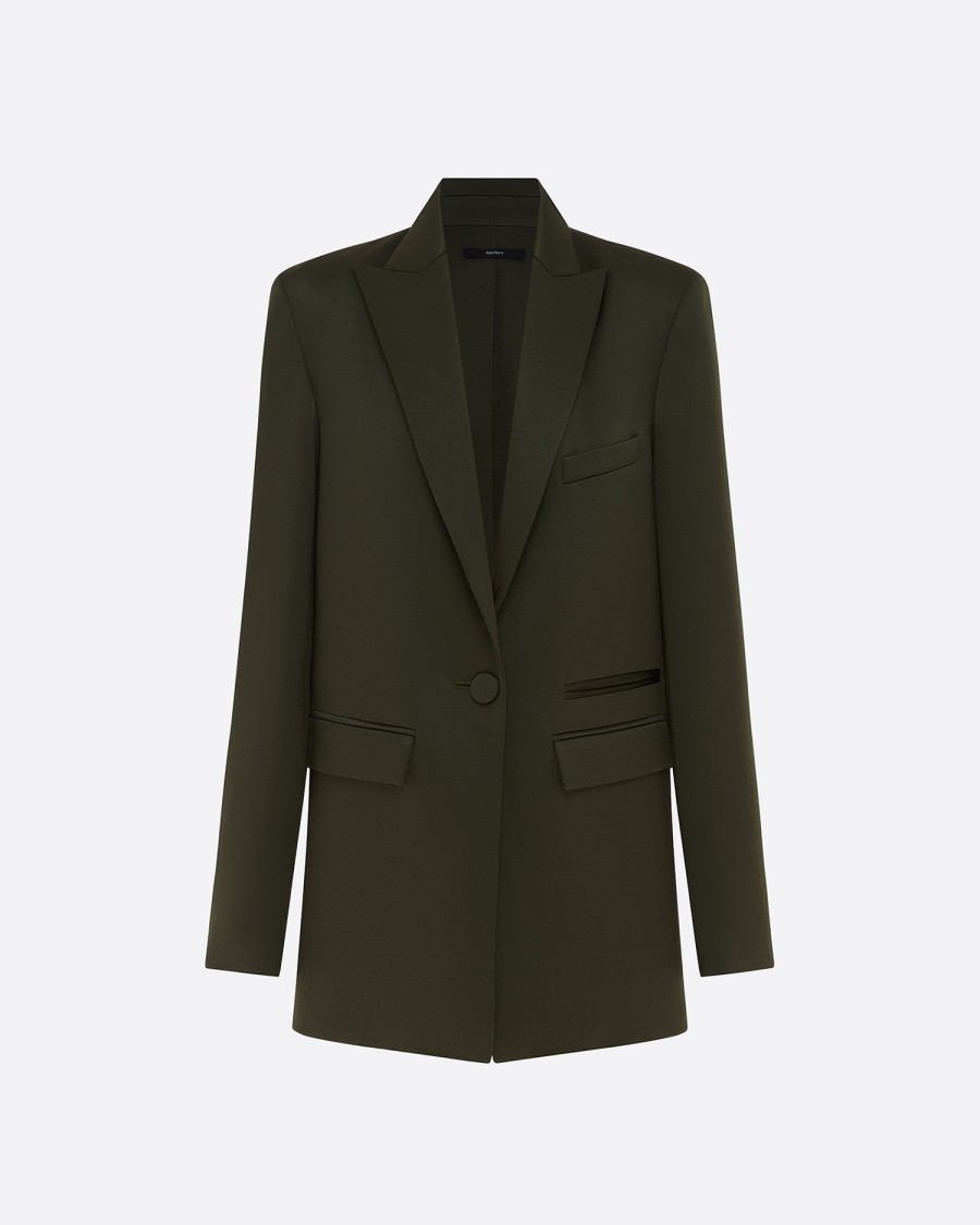 Best Oversized Blazer In Satin Crepe Blazers