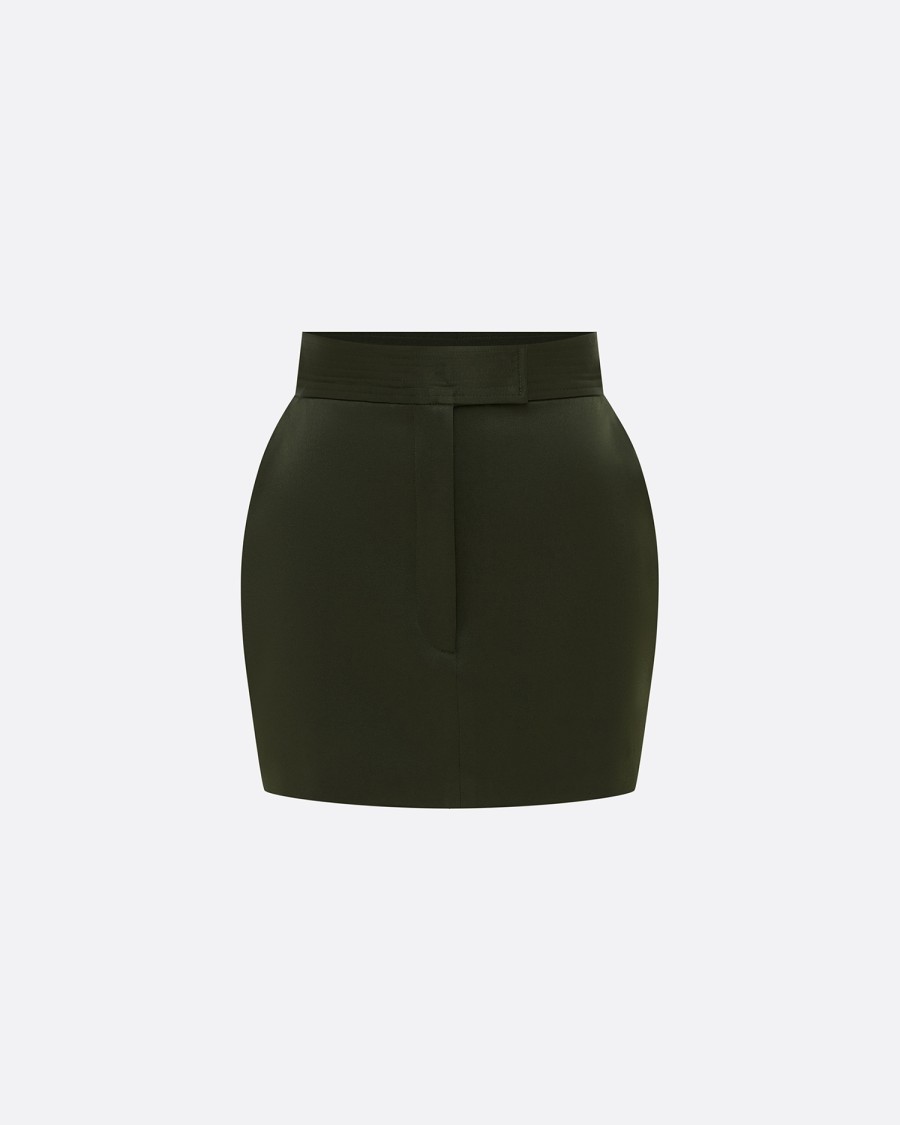 Hot Mini Skirt In Satin Crepe Skirts