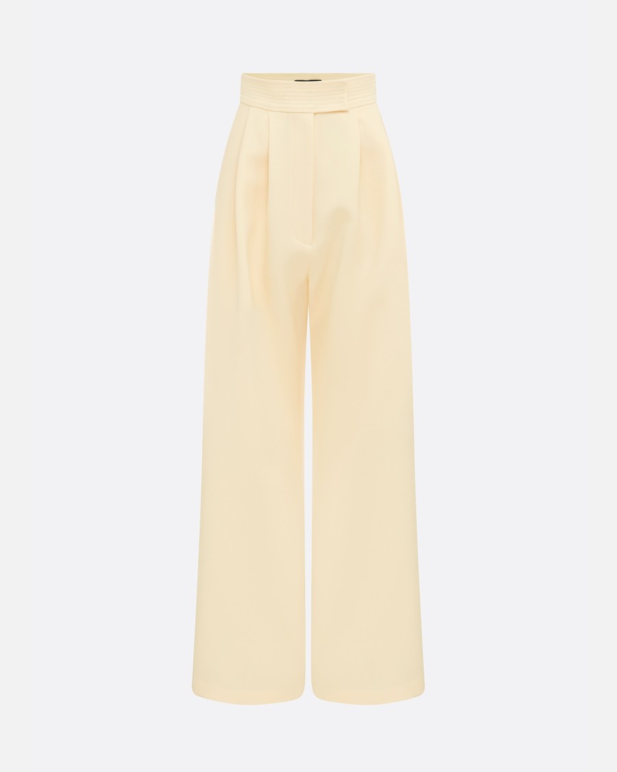 New Pleat Trouser In Stretch Crepe Trousers & Shorts