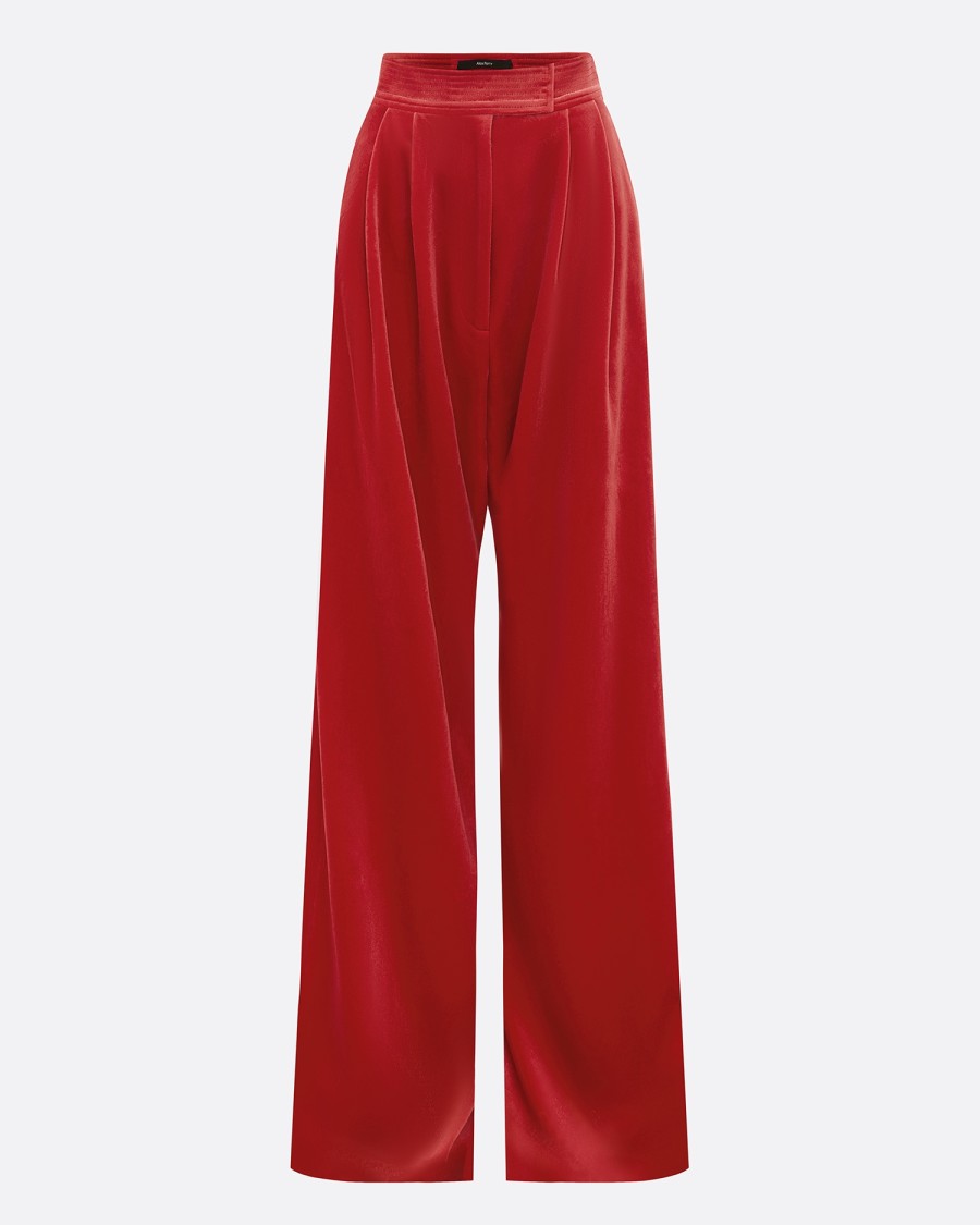 Hot Pleat Trouser In Velvet Trousers & Shorts