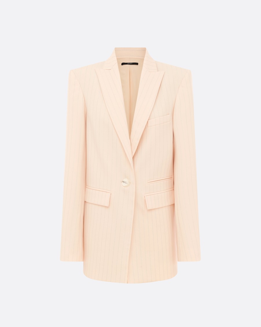 Clearance Oversized Blazer In Lurex Pinstripe Blazers