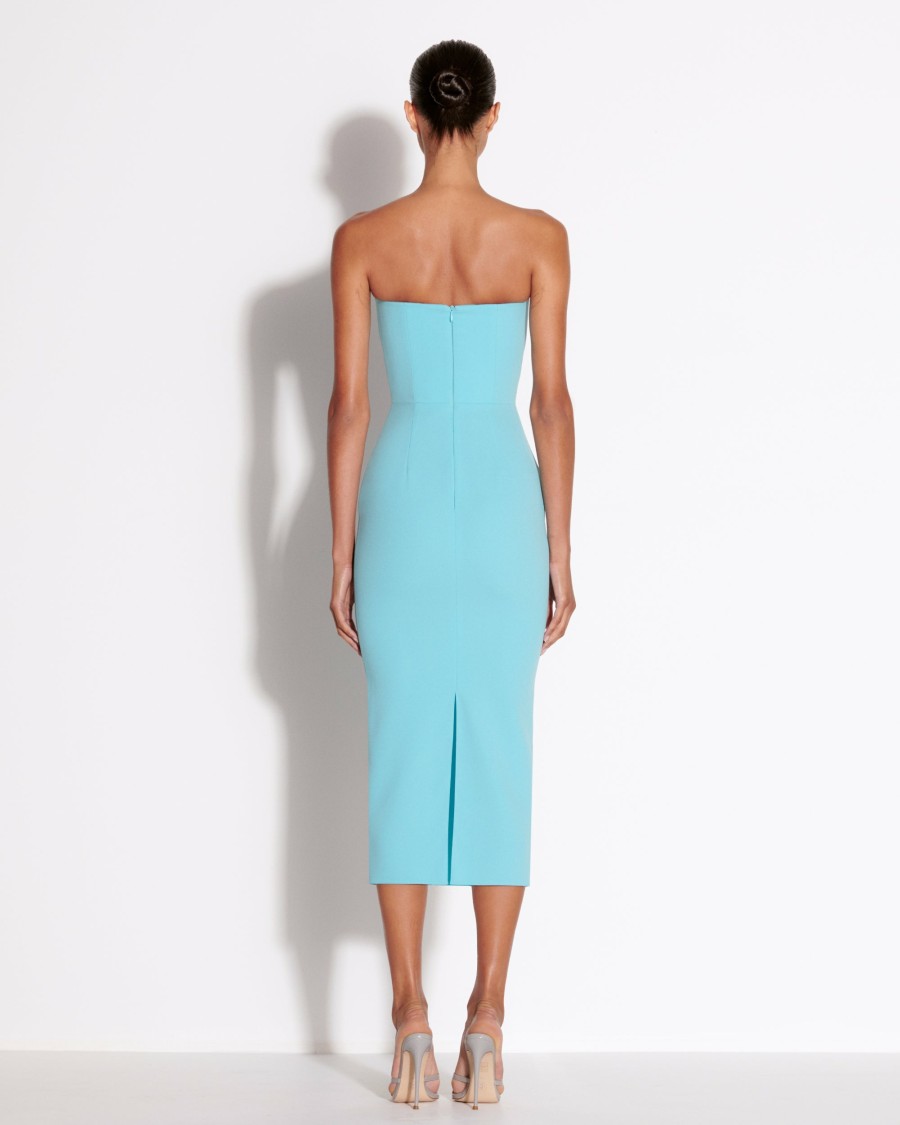 Clearance Strapless Dress In Stretch Crepe Dresses